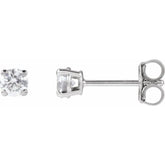 14K White Gold 1/10 CT Lab-Grown Diamond Earring