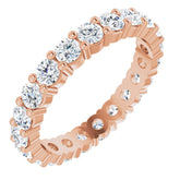 10K Rose Gold 1 1/2 CTW Lab-Grown Diamond Eternity Band Size 6