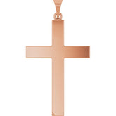 14K Rose Gold Cross Pendant