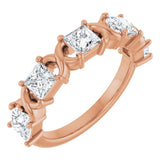 10K Rose Gold 1 1/2 CTW Natural Diamond Anniversary Band