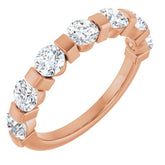 10K Rose Gold 1 1/2 CTW Natural Diamond Anniversary Band