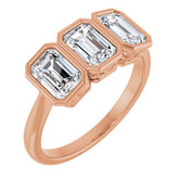10K Rose Gold 1 1/2 CTW Lab-Grown Diamond Anniversary Band