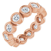 10K Rose Gold 1 1/2 CTW Lab-Grown Diamond Eternity Band Size 6.25