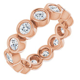 10K Rose Gold 1 1/2 CTW Lab-Grown Diamond Eternity Band Size 6.75