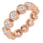 10K Rose Gold 1 1/2 CTW Lab-Grown Diamond Eternity Band Size 7.75