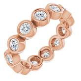 10K Rose Gold 1 1/2 CTW Lab-Grown Diamond Eternity Band Size 8