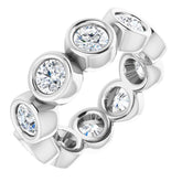 10K White Gold 1 9/10 CTW Lab-Grown Diamond Eternity Band Size 4