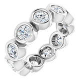 10K White Gold 2 1/6 CTW Lab-Grown Diamond Eternity Band Size 5.75