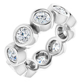 10K White Gold 2 1/3 CTW Lab-Grown Diamond Eternity Band Size 5.25