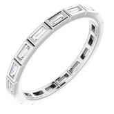 10K White Gold 1/3 CTW Lab-Grown Diamond Eternity Band Size 6.5