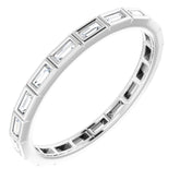 10K White Gold 1/3 CTW Lab-Grown Diamond Eternity Band Size 8.5