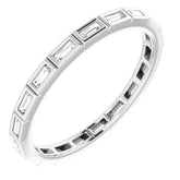 10K White Gold 1/3 CTW Lab-Grown Diamond Eternity Band Size 8.75