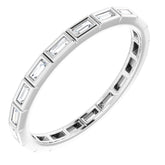10K White Gold 1/3 CTW Lab-Grown Diamond Eternity Band Size 9