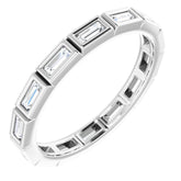 10K White Gold 3/8 CTW Lab-Grown Diamond Eternity Band Size 6.25