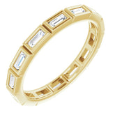 10K Yellow Gold 3/8 CTW Lab-Grown Diamond Eternity Band Size 6.25