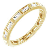 10K Yellow Gold 1/2 CTW Lab-Grown Diamond Eternity Band Size 6.5