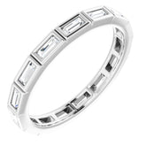 10K White Gold 1/2 CTW Lab-Grown Diamond Eternity Band Size 6.75