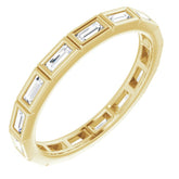 10K Yellow Gold 1/2 CTW Lab-Grown Diamond Eternity Band Size 6.75