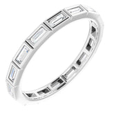 10K White Gold 1/2 CTW Lab-Grown Diamond Eternity Band Size 8.5