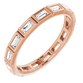 10K Rose Gold 1/2 CTW Lab-Grown Diamond Eternity Band Size 7.75