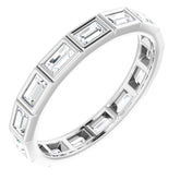 10K White Gold 9/10 CTW Lab-Grown Diamond Eternity Band Size 6.75