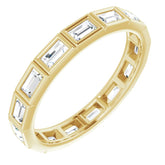 10K Yellow Gold 9/10 CTW Lab-Grown Diamond Eternity Band Size 6.75