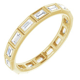 10K Yellow Gold 9/10 CTW Lab-Grown Diamond Eternity Band Size 8.75
