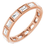 10K Rose Gold 1 1/4 CTW Lab-Grown Diamond Eternity Band Size 8