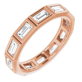 10K Rose Gold 1 1/5 CTW Lab-Grown Diamond Eternity Band Size 5