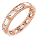 10K Rose Gold 1 1/4 CTW Lab-Grown Diamond Eternity Band Size 6.5
