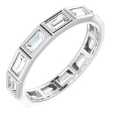 10K White Gold 1 1/4 CTW Lab-Grown Diamond Eternity Band Size 6.75