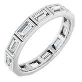 10K White Gold 1 1/4 CTW Lab-Grown Diamond Eternity Band Size 7