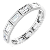 10K White Gold 1 3/8 CTW Lab-Grown Diamond Eternity Band Size 8