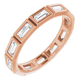 10K Rose Gold 1 1/4 CTW Lab-Grown Diamond Eternity Band Size 9