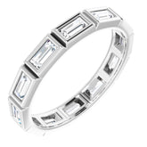 10K White Gold 1 1/4 CTW Lab-Grown Diamond Eternity Band Size 9