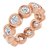 10K Rose Gold 2 1/2 CTW Lab-Grown Diamond Eternity Band Size 7.75