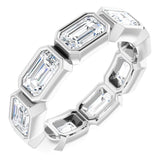 10K White Gold 3 CTW Lab-Grown Diamond Eternity Band Size 4.25
