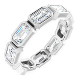 10K White Gold 3 1/3 CTW Lab-Grown Diamond Eternity Band Size 6.25
