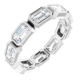 10K White Gold 3 1/3 CTW Lab-Grown Diamond Eternity Band Size 7.5