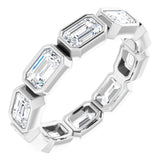 10K White Gold 3 1/3 CTW Lab-Grown Diamond Eternity Band Size 7.75