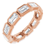 10K Rose Gold 3 5/8 CTW Lab-Grown Diamond Eternity Band Size 8.25