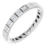 10K White Gold 1/3 CTW Lab-Grown Diamond Eternity Band Size 4.75