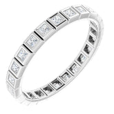 10K White Gold 1/2 CTW Lab-Grown Diamond Eternity Band Size 8