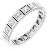 10K White Gold 5/8 CTW Lab-Grown Diamond Eternity Band Size 4