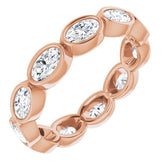 10K Rose Gold 2 1/6 CTW Lab-Grown Diamond Eternity Band Size 8.5