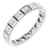 10K White Gold 9/10 CTW Lab-Grown Diamond Eternity Band Size 8.25
