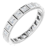 10K White Gold 1 1/8 CTW Lab-Grown Diamond Eternity Band Size 8.5