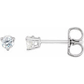 14K White Gold 1/5 CTW Natural Diamond Friction Post Earrings