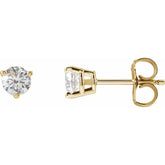 14K Yellow Gold 1/2 CTW Natural Diamond Earrings