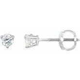 Sterling Silver 1/5 CTW Natural Diamond Earrings